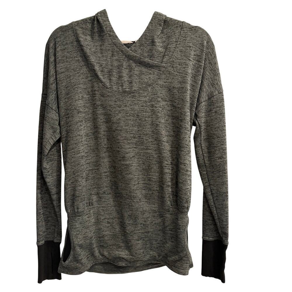 Athleta Size XS Hooded Gray Sweater Sweatshirt